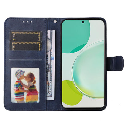 For Huawei Nova 11i / Maimang 20 / Enjoy 60 Pro Wallet Phone Case PU Leather Calf Texture Stand Cover