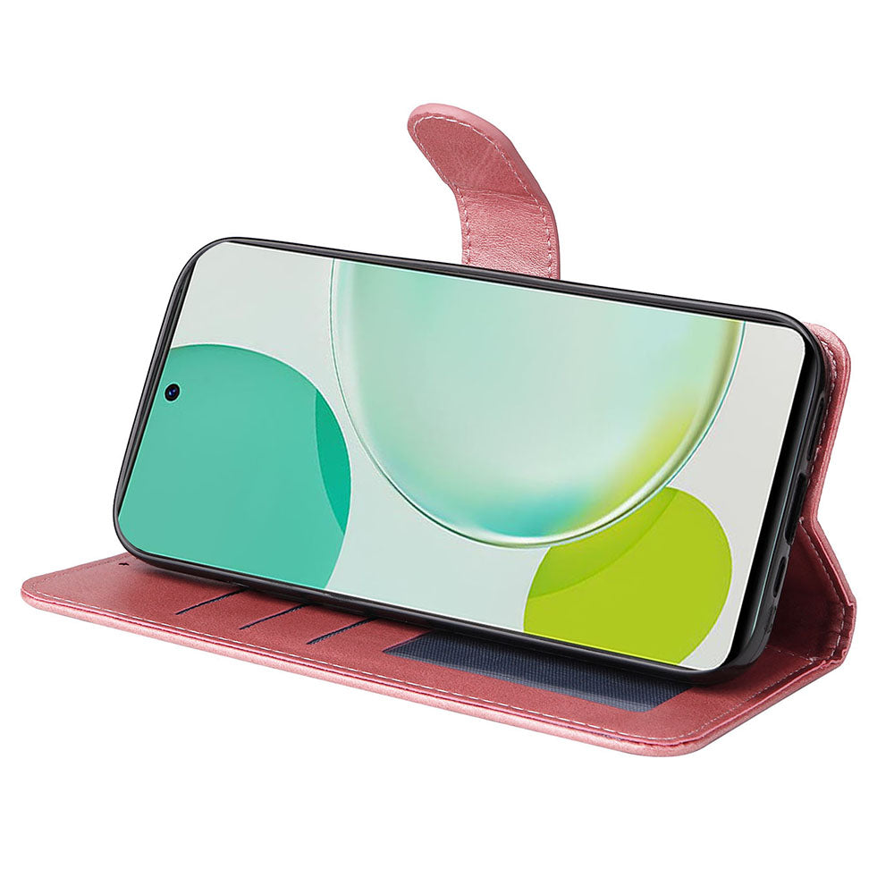 For Huawei Nova 11i / Maimang 20 / Enjoy 60 Pro Wallet Phone Case PU Leather Calf Texture Stand Cover