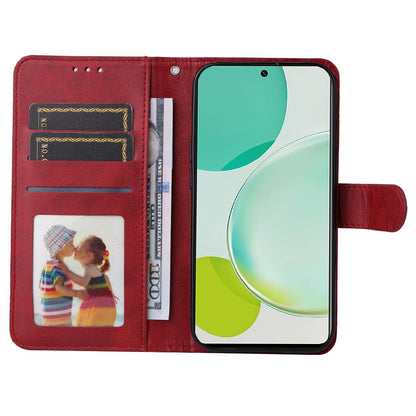 For Huawei Nova 11i / Maimang 20 / Enjoy 60 Pro Wallet Phone Case PU Leather Calf Texture Stand Cover