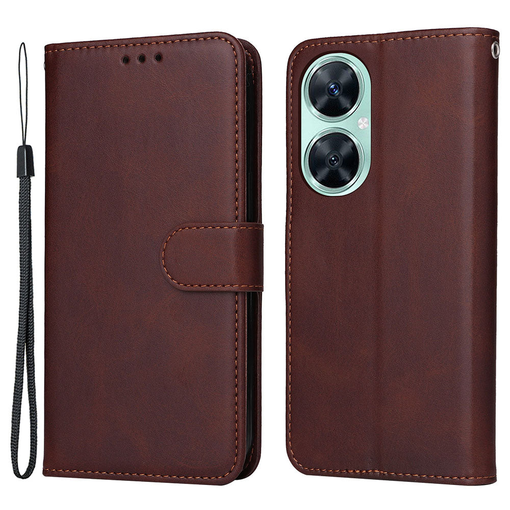 For Huawei Nova 11i / Maimang 20 / Enjoy 60 Pro Wallet Phone Case PU Leather Calf Texture Stand Cover