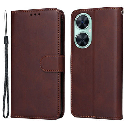 For Huawei Nova 11i / Maimang 20 / Enjoy 60 Pro Wallet Phone Case PU Leather Calf Texture Stand Cover