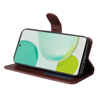 For Huawei Nova 11i / Maimang 20 / Enjoy 60 Pro Wallet Phone Case PU Leather Calf Texture Stand Cover