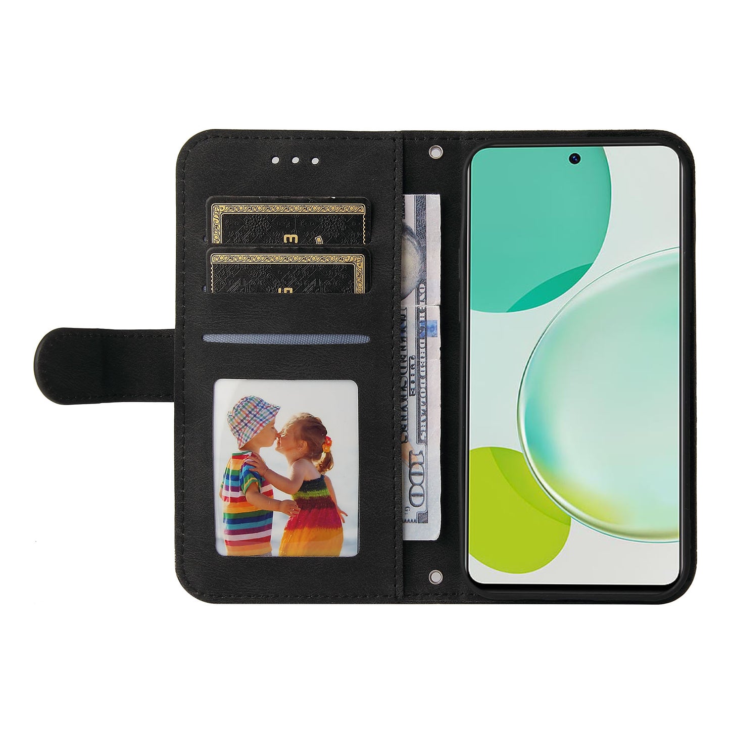 For Huawei Nova 11i / Maimang 20 / Enjoy 60 Pro Wallet Phone Case Imprinted Lines Leather Stand Cover