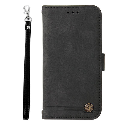 For Huawei Nova 11i / Maimang 20 / Enjoy 60 Pro Wallet Phone Case Imprinted Lines Leather Stand Cover