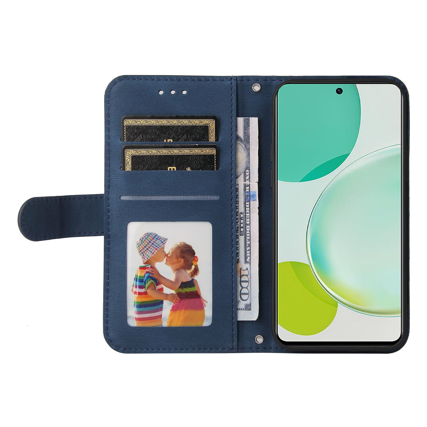 For Huawei Nova 11i / Maimang 20 / Enjoy 60 Pro Wallet Phone Case Imprinted Lines Leather Stand Cover
