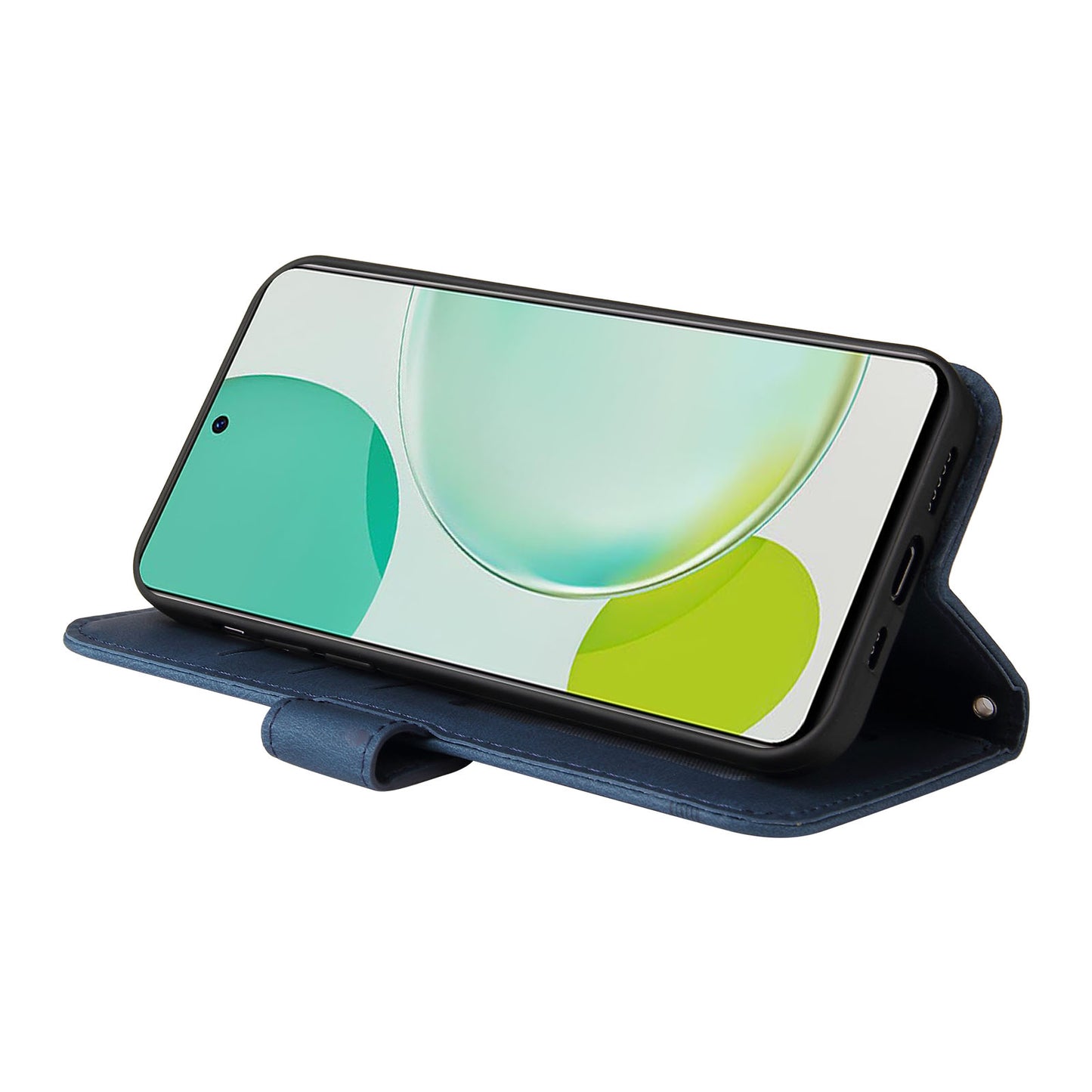 For Huawei Nova 11i / Maimang 20 / Enjoy 60 Pro Wallet Phone Case Imprinted Lines Leather Stand Cover