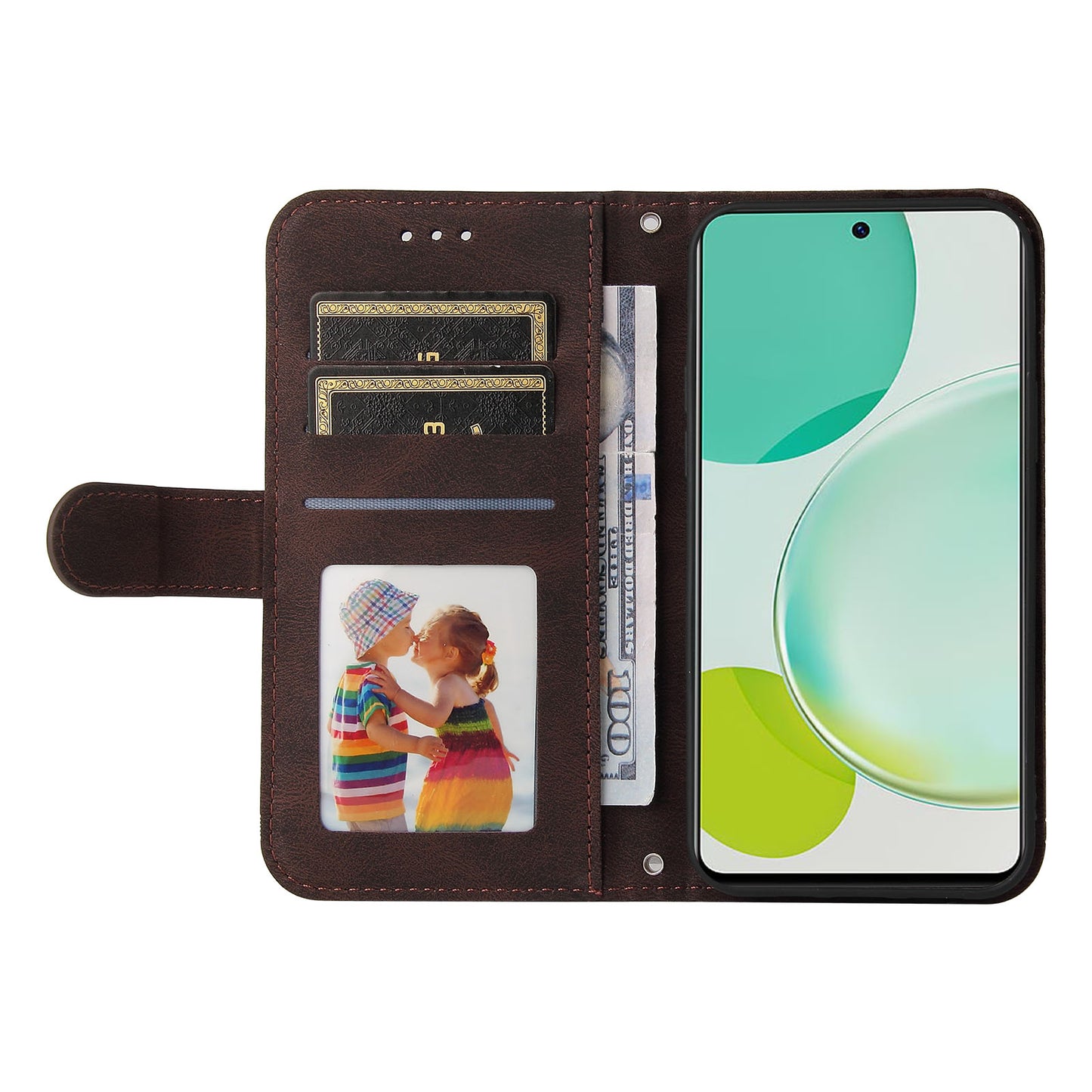 For Huawei Nova 11i / Maimang 20 / Enjoy 60 Pro Wallet Phone Case Imprinted Lines Leather Stand Cover