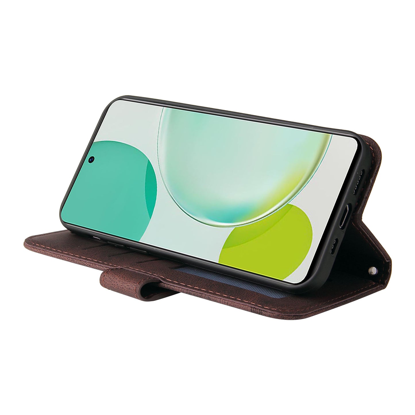 For Huawei Nova 11i / Maimang 20 / Enjoy 60 Pro Wallet Phone Case Imprinted Lines Leather Stand Cover