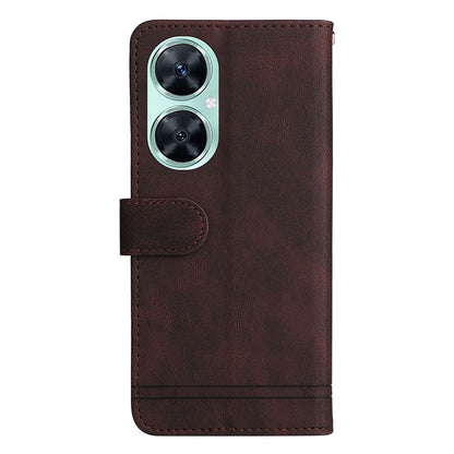 For Huawei Nova 11i / Maimang 20 / Enjoy 60 Pro Wallet Phone Case Imprinted Lines Leather Stand Cover