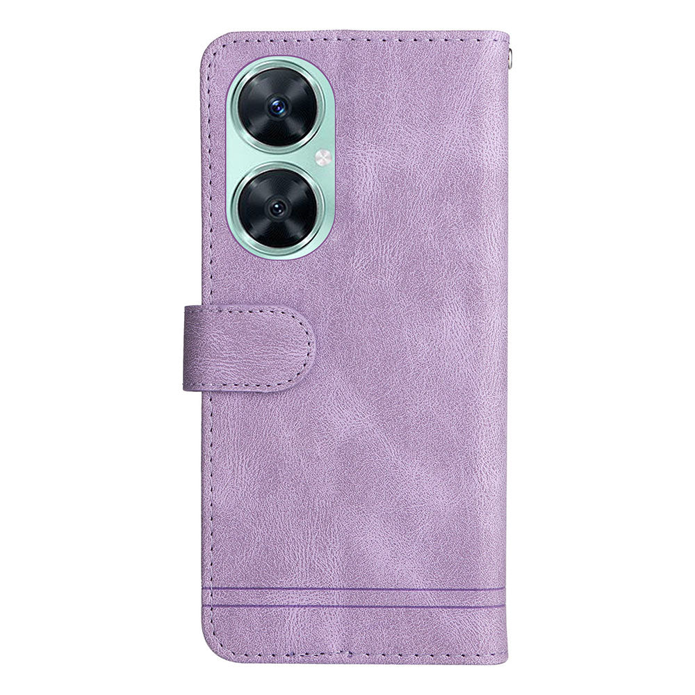 For Huawei Nova 11i / Maimang 20 / Enjoy 60 Pro Wallet Phone Case Imprinted Lines Leather Stand Cover