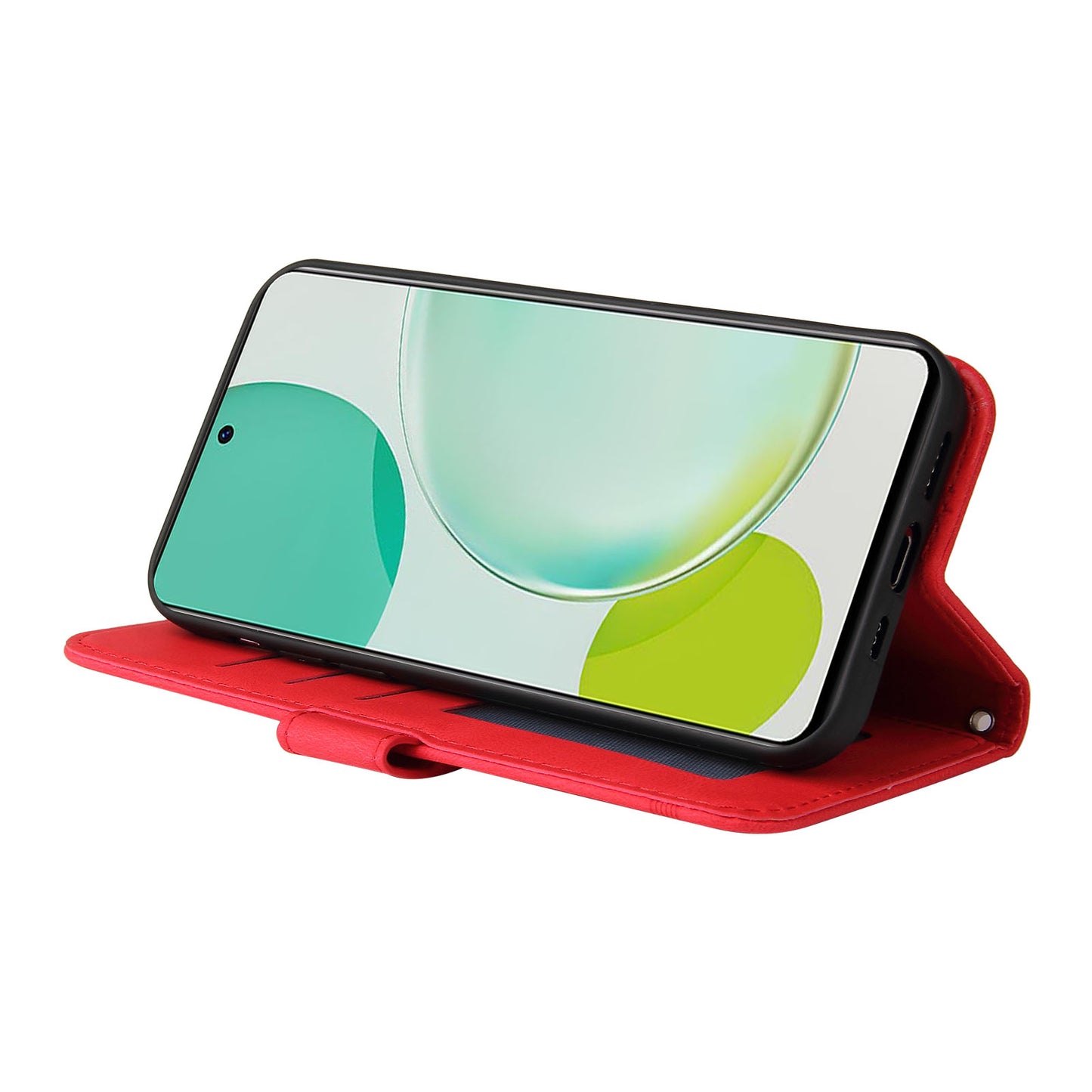 For Huawei Nova 11i / Maimang 20 / Enjoy 60 Pro Wallet Phone Case Imprinted Lines Leather Stand Cover