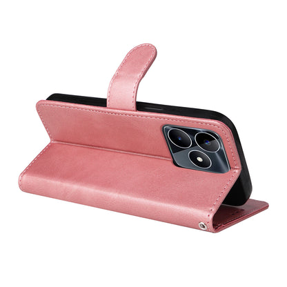 For Realme C53 4G / Narzo N53 4G PU Leather Wallet Stand Case Calf Texture Shockproof Phone Cover