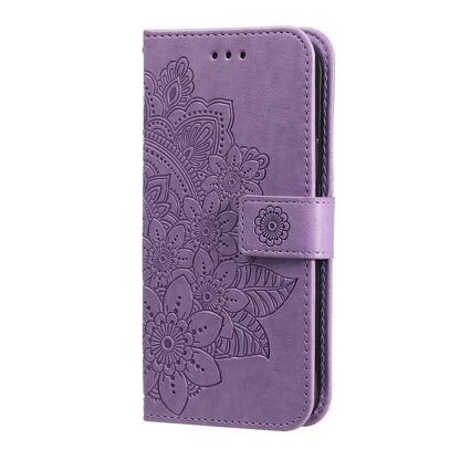 Imprinted Flower Case for Realme C53 4G / Narzo N53 4G PU Leather Cover Stand Wallet Phone Shell