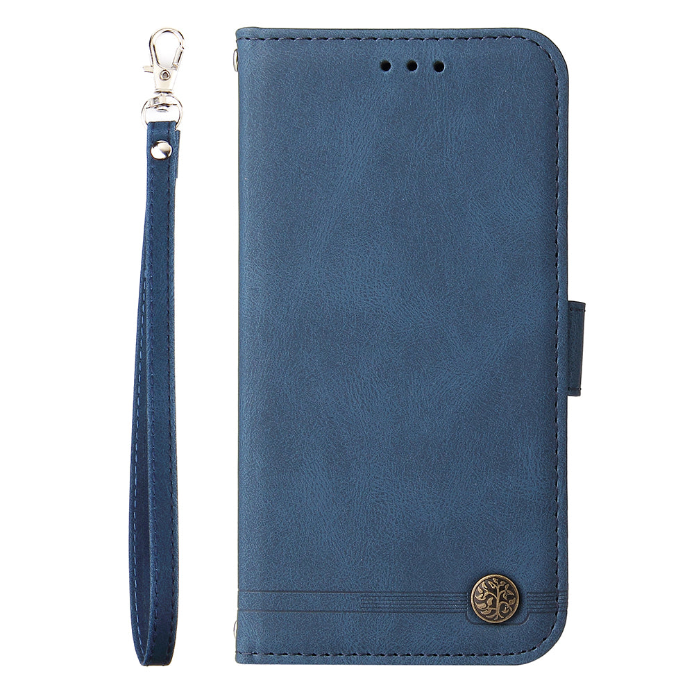 PU Leather Case for Realme C53 4G / Narzo N53 4G , Stand Wallet Imprinted Lines Phone Cover