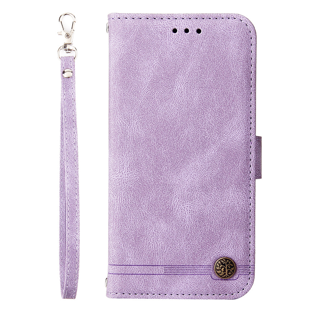 PU Leather Case for Realme C53 4G / Narzo N53 4G , Stand Wallet Imprinted Lines Phone Cover