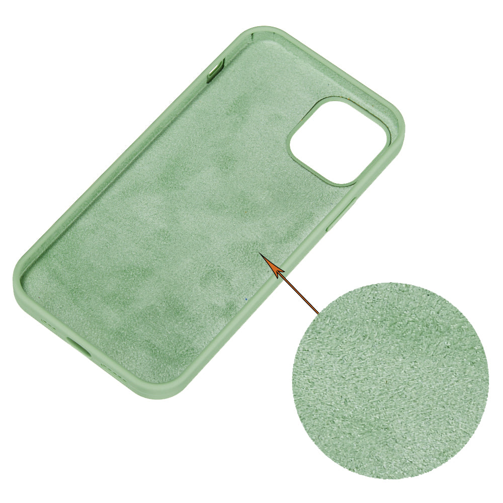 For iPhone 15 Plus Liquid Silicone Anti-drop Phone Case Soft Lining Back Cover