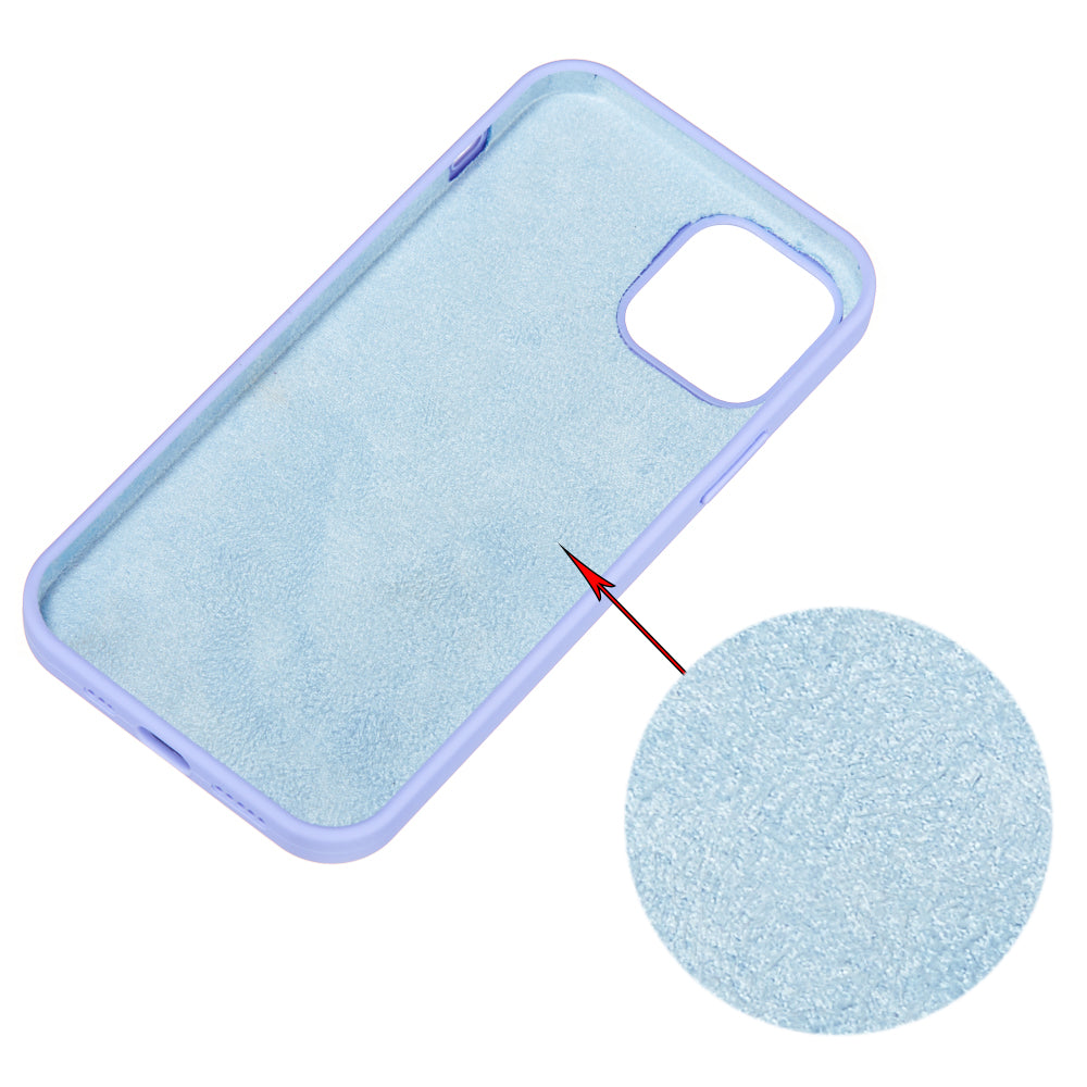 For iPhone 15 Plus Liquid Silicone Anti-drop Phone Case Soft Lining Back Cover