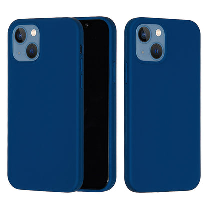 For iPhone 15 Plus Liquid Silicone Anti-drop Phone Case Soft Lining Back Cover