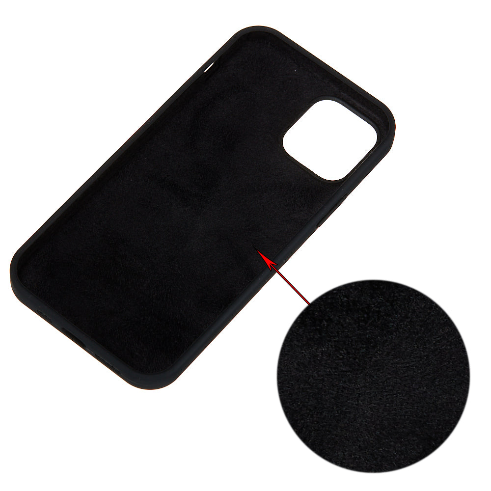 For iPhone 15 Plus Liquid Silicone Anti-drop Phone Case Soft Lining Back Cover