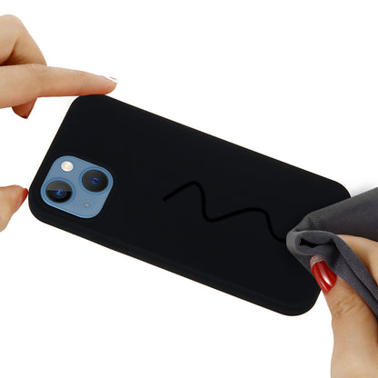 For iPhone 15 Plus Liquid Silicone Anti-drop Phone Case Soft Lining Back Cover