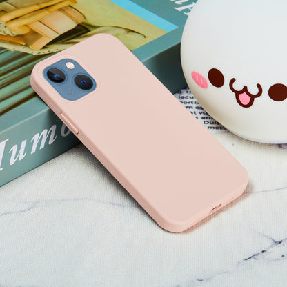 For iPhone 15 Plus Liquid Silicone Anti-drop Phone Case Soft Lining Back Cover