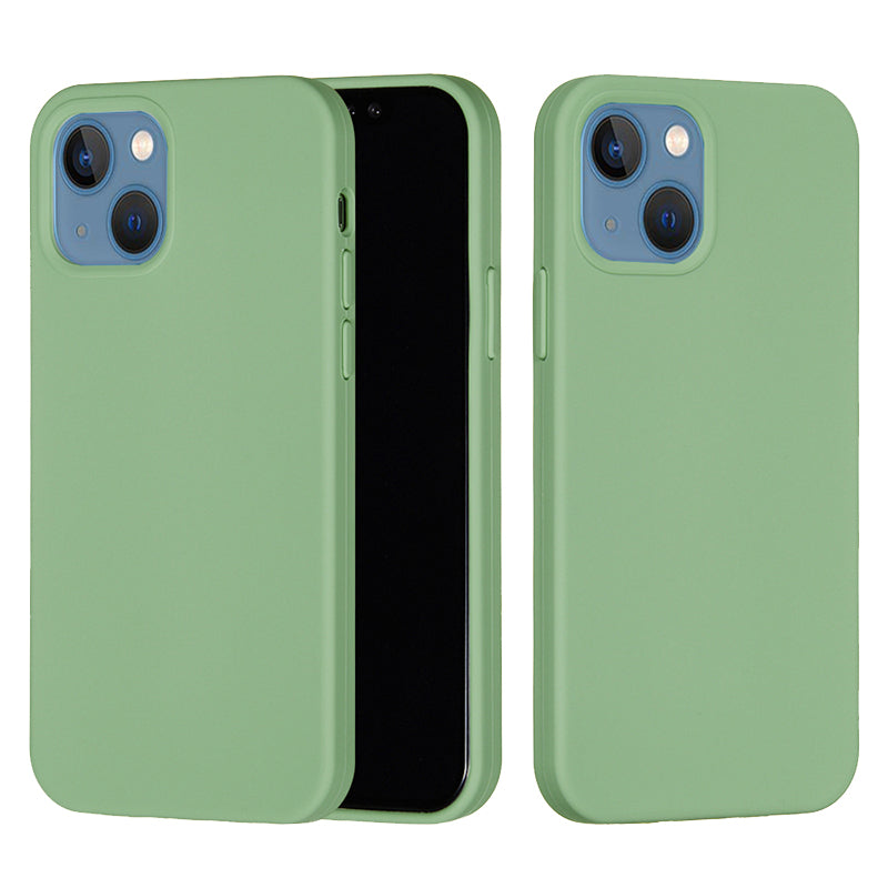 For iPhone 15 Flexible Liquid Silicone Phone Case Soft Lining Anti-drop Cover