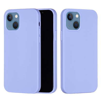 For iPhone 15 Flexible Liquid Silicone Phone Case Soft Lining Anti-drop Cover