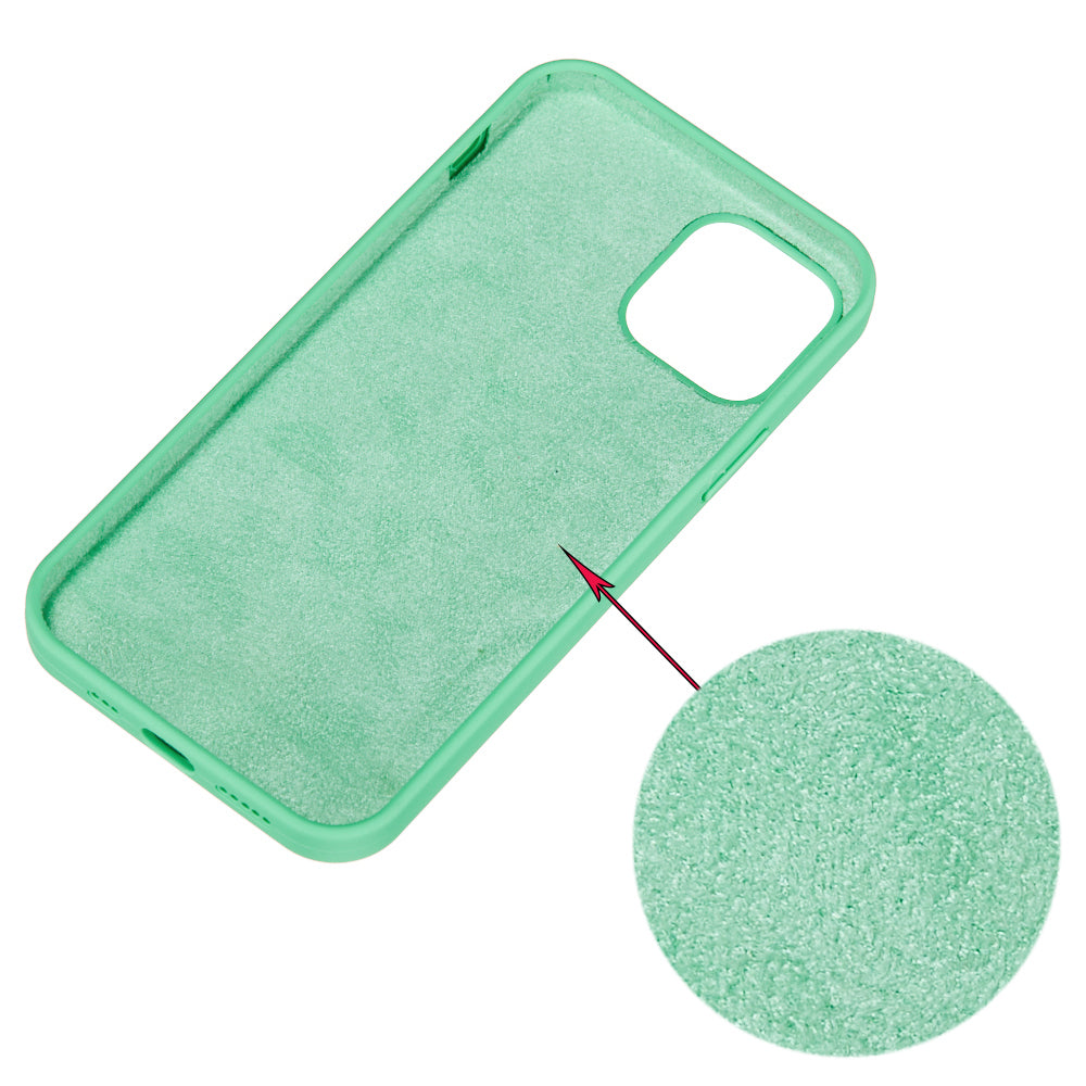 For iPhone 15 Flexible Liquid Silicone Phone Case Soft Lining Anti-drop Cover