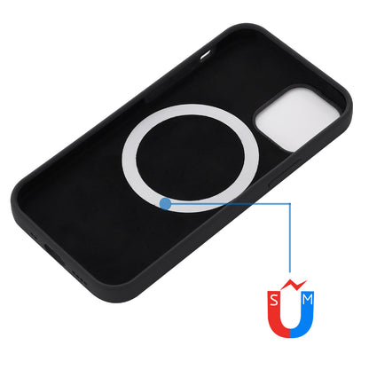 For iPhone 15 Pro Compatible with MagSafe Wireless Charging Phone Case Soft Anti-scratch Silicone Cover