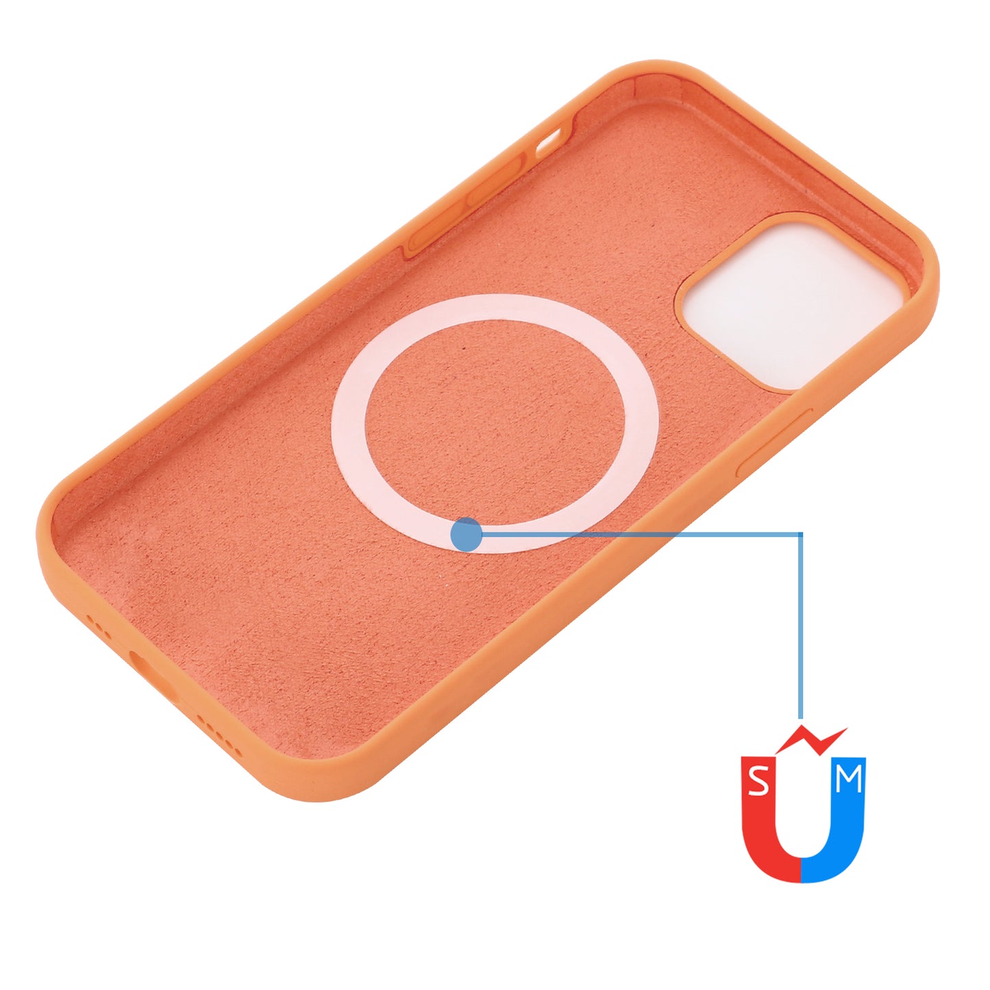 For iPhone 15 Pro Compatible with MagSafe Wireless Charging Phone Case Soft Anti-scratch Silicone Cover
