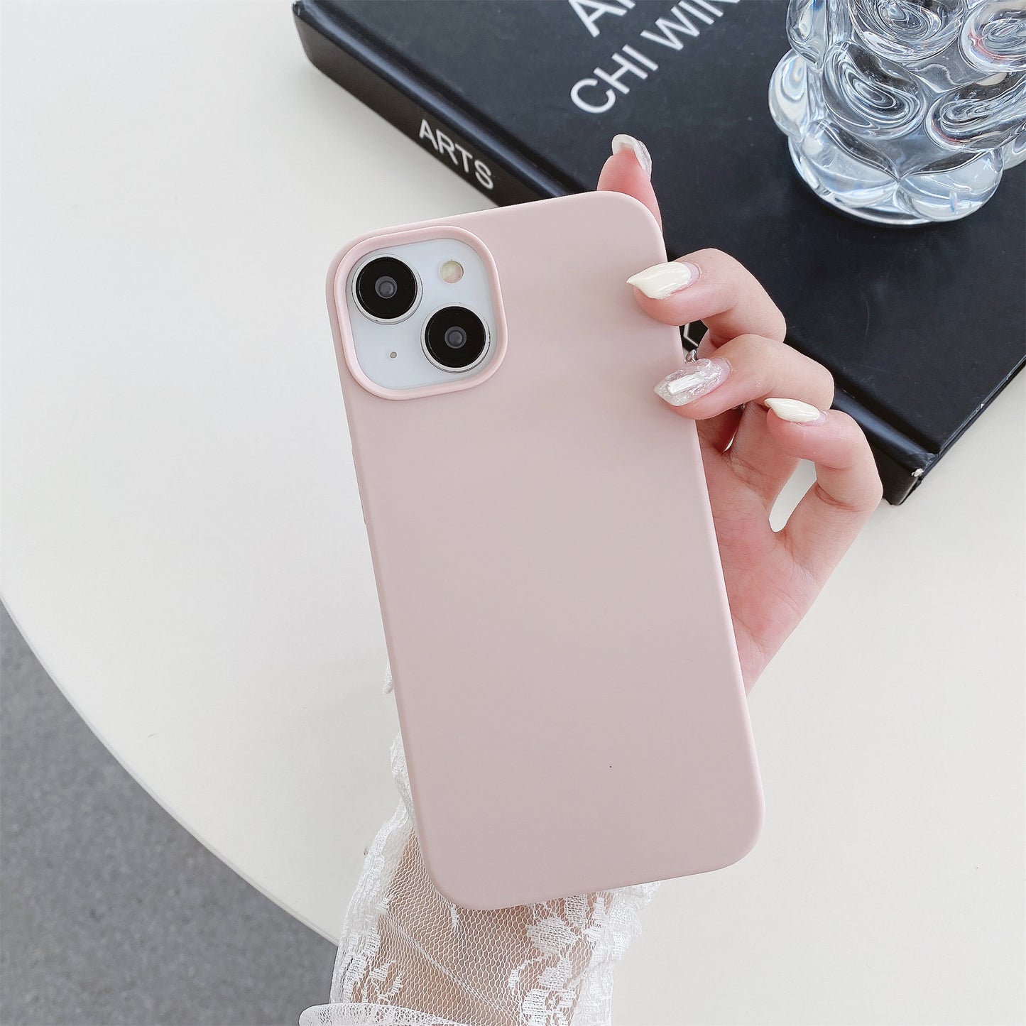 For iPhone 15 Soft Silicone Phone Case Slim Phone Cover Compatible with MagSafe Wireless Charging