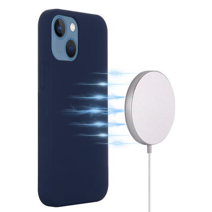 For iPhone 15 Soft Silicone Phone Case Slim Phone Cover Compatible with MagSafe Wireless Charging