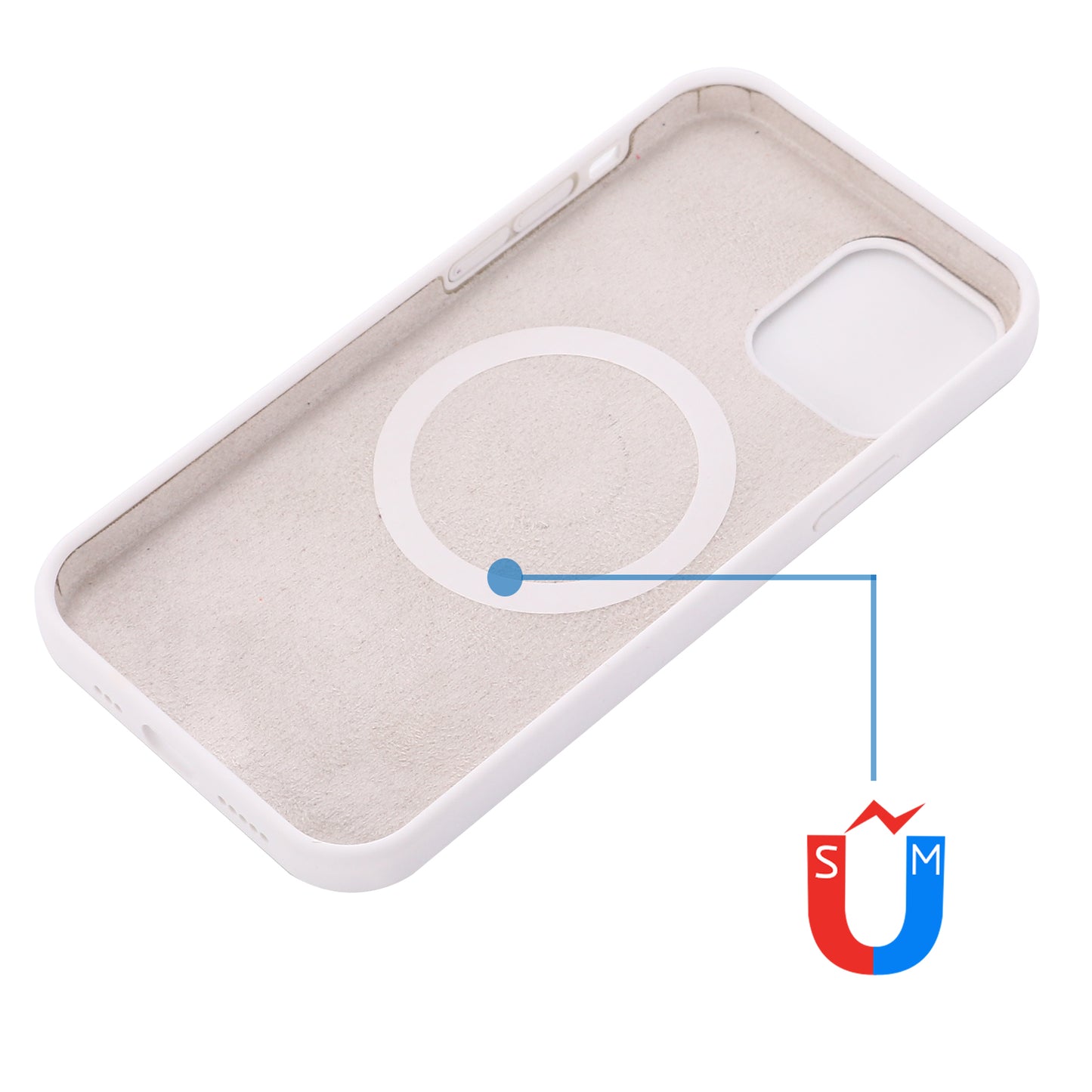 For iPhone 15 Plus Anti-Drop Phone Case Soft Silicone Phone Cover Compatible with MagSafe Wireless Charging