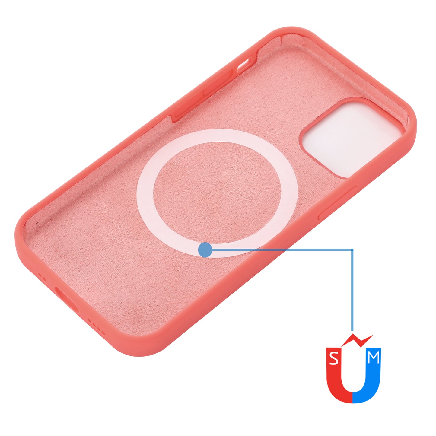 For iPhone 15 Plus Anti-Drop Phone Case Soft Silicone Phone Cover Compatible with MagSafe Wireless Charging