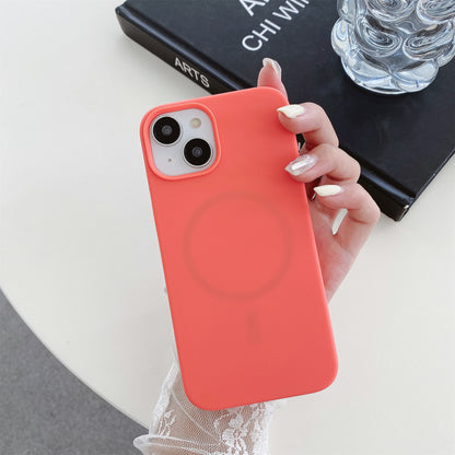 For iPhone 15 Plus Anti-Drop Phone Case Soft Silicone Phone Cover Compatible with MagSafe Wireless Charging