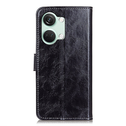 For OnePlus Nord 3 5G / Ace 2V Magnetic Clasp Leather Wallet Case Retro Crazy Horse Texture Stand Cover