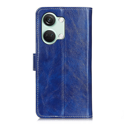 For OnePlus Nord 3 5G / Ace 2V Magnetic Clasp Leather Wallet Case Retro Crazy Horse Texture Stand Cover