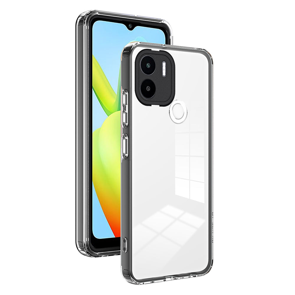 For Xiaomi Redmi A1+ 4G / Redmi A2+ 4G / Poco C50 4G TPU + PC Clear Phone Case Anti-drop Cover