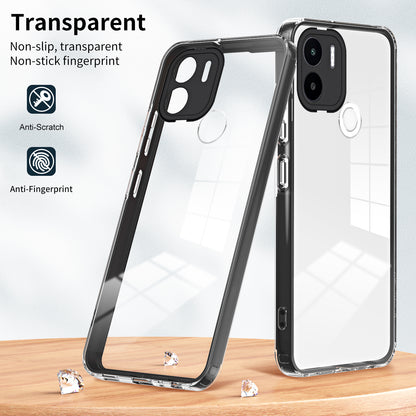 For Xiaomi Redmi A1+ 4G / Redmi A2+ 4G / Poco C50 4G TPU + PC Clear Phone Case Anti-drop Cover