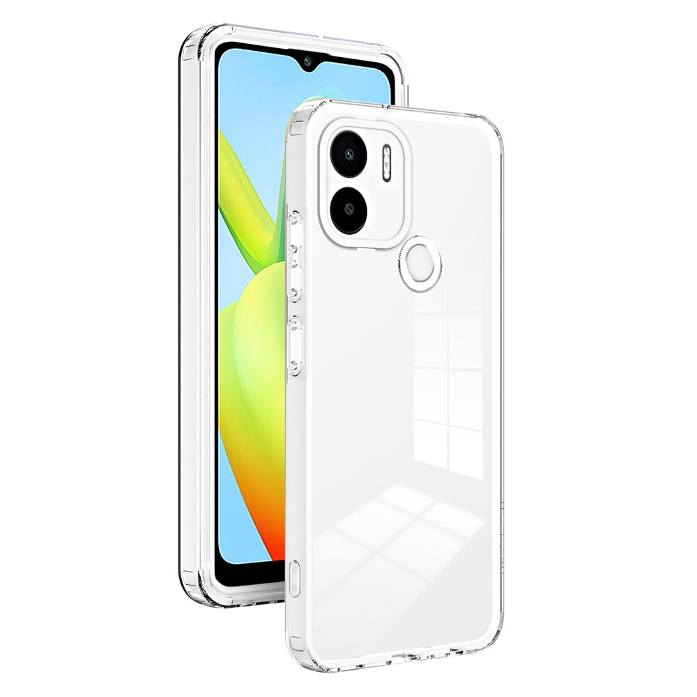 For Xiaomi Redmi A1+ 4G / Redmi A2+ 4G / Poco C50 4G TPU + PC Clear Phone Case Anti-drop Cover