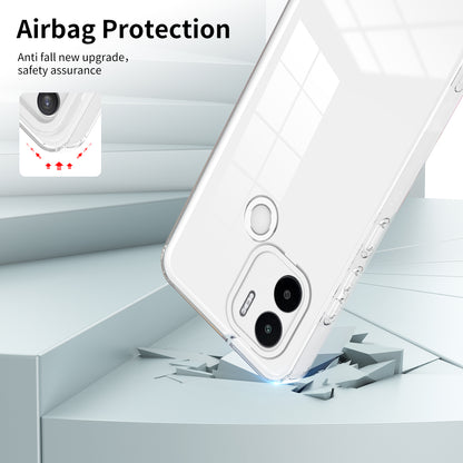 For Xiaomi Redmi A1+ 4G / Redmi A2+ 4G / Poco C50 4G TPU + PC Clear Phone Case Anti-drop Cover