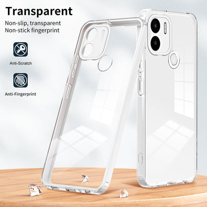 For Xiaomi Redmi A1+ 4G / Redmi A2+ 4G / Poco C50 4G TPU + PC Clear Phone Case Anti-drop Cover