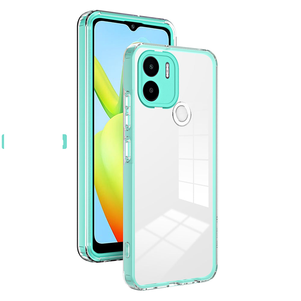 For Xiaomi Redmi A1+ 4G / Redmi A2+ 4G / Poco C50 4G TPU + PC Clear Phone Case Anti-drop Cover