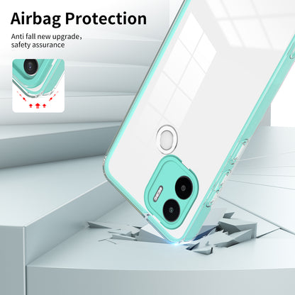 For Xiaomi Redmi A1+ 4G / Redmi A2+ 4G / Poco C50 4G TPU + PC Clear Phone Case Anti-drop Cover