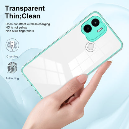 For Xiaomi Redmi A1+ 4G / Redmi A2+ 4G / Poco C50 4G TPU + PC Clear Phone Case Anti-drop Cover