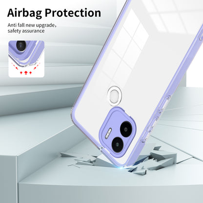 For Xiaomi Redmi A1+ 4G / Redmi A2+ 4G / Poco C50 4G TPU + PC Clear Phone Case Anti-drop Cover