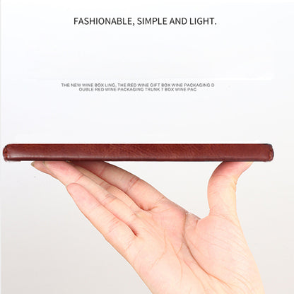 For Doogee N50 PU Leather Wallet Case Crazy Horse Texture Anti-drop Stand Cover