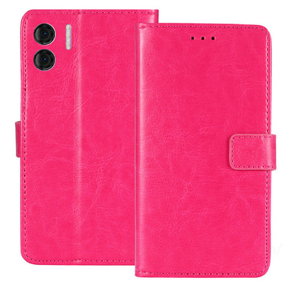 For Doogee N50 PU Leather Wallet Case Crazy Horse Texture Anti-drop Stand Cover