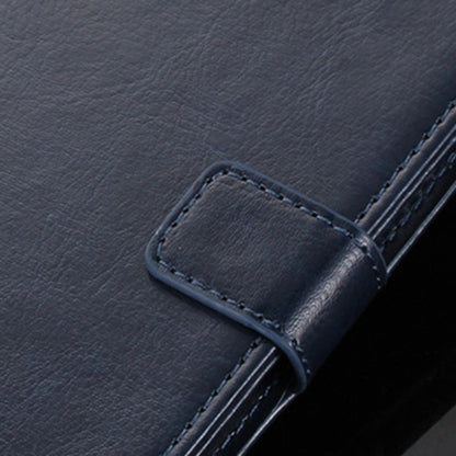 For Doogee N50 PU Leather Wallet Case Crazy Horse Texture Anti-drop Stand Cover