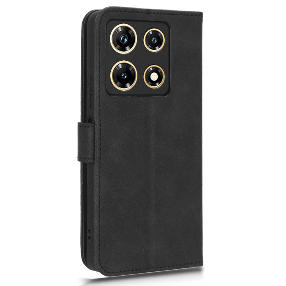 For Infinix Note 30 Pro 4G Wallet Phone Case Skin-touch PU Leather Stand Flip Cover